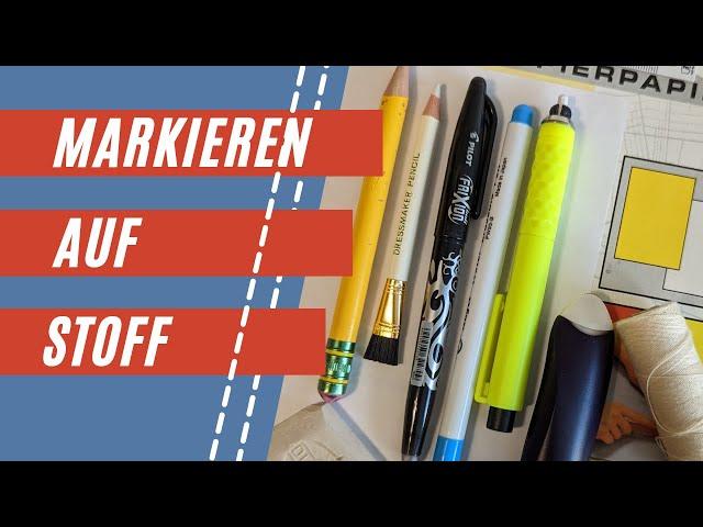 Markieren auf Stoff | Kreide, Stift, Kopierpapier, Nadel und Faden  | Näh-Tipps vom Profi