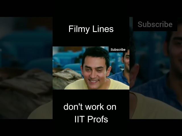 Filmy lines don't work on IIT professor's ||  || #engineers