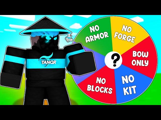 Roblox Bedwars 1v1, But Random Challenges..