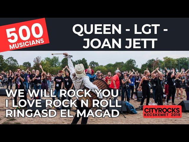 Queen/Joan Jett /LGT - MEDLEY - 500 musicians @CITYROCKS  (The biggest rock band in Central Europe)