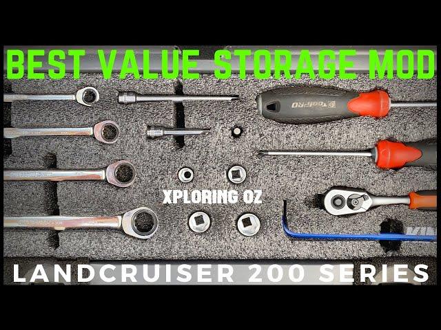 BEST VALUE for MONEY OVERLAND STORAGE | Landcruiser 200 Series | Camping budget storage ideas build