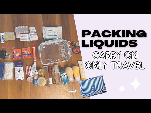 How to Pack Travel Toiletries For Carry-On Only Travel | What’s In My Bag | Minimalist Travel