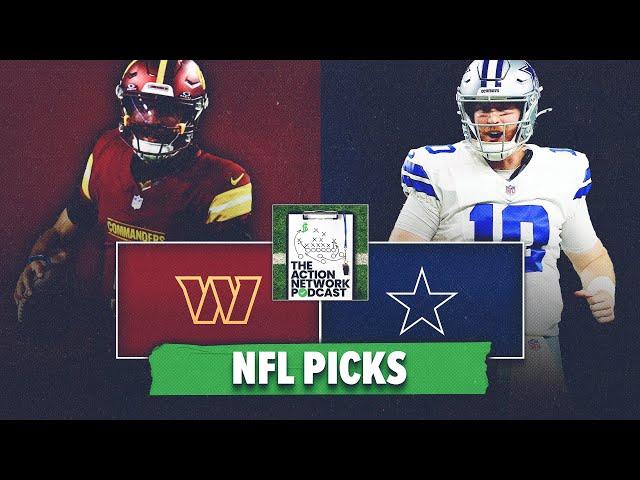 Washington Commanders vs Dallas Cowboys BEST BETS! NFL Predictions | The Action Network Podcast