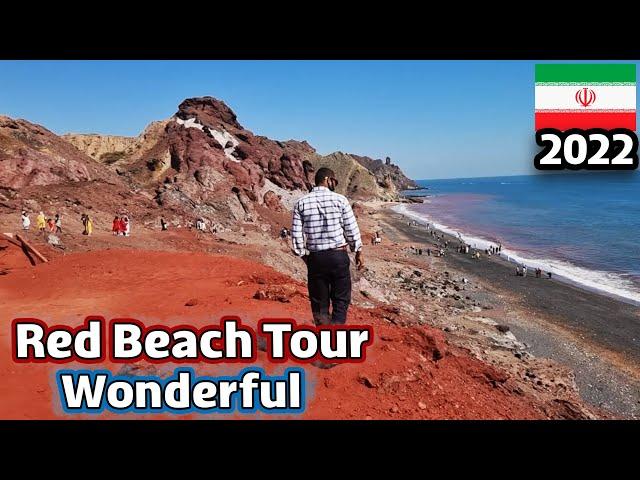 Red beach of Hormoz island | Best place to visit in Iran 2022