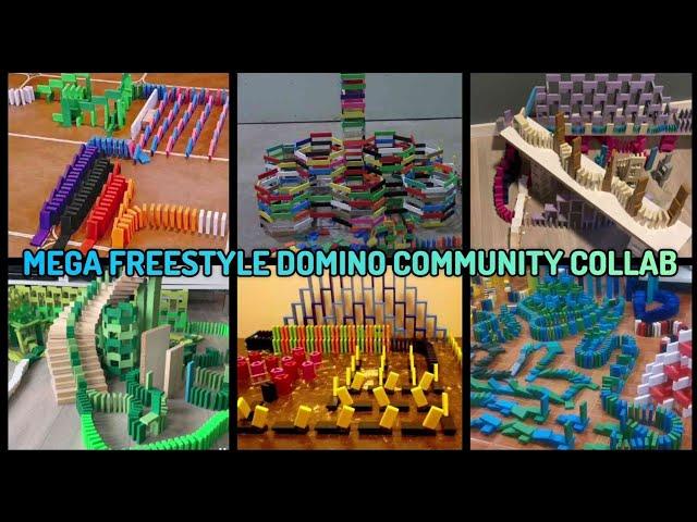 Mega Freestyle Domino Community Collab (With 8 builders!)(Christmas Special)