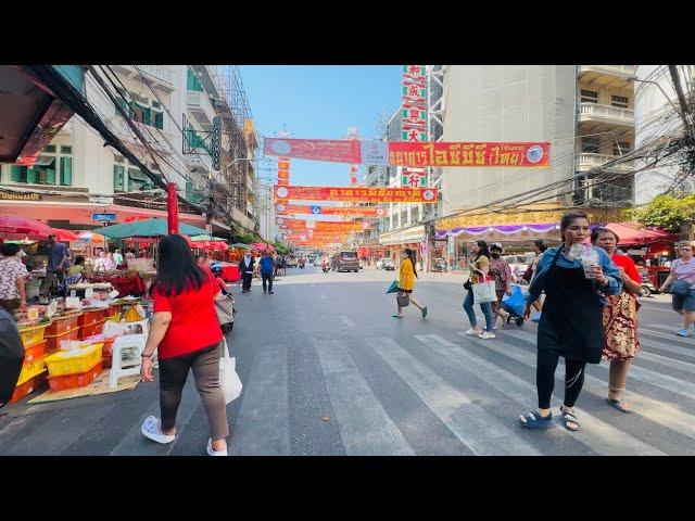 Chinese new year celebration 2024 Chinatown Yaowarat thai Chinese people Bangkok Indian in Thailand