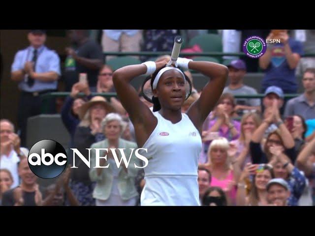 15-year-old tennis star upsets 5-time Wimbledon champ Venus Williams