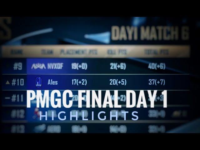 PMGC FINAL DAY 1 HIGHLIGHTS | A1ESPORTS | #PMGC #WE_ONTOP