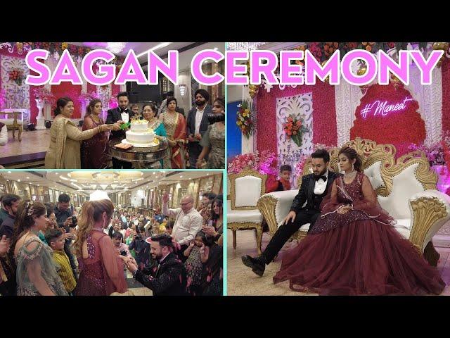 Sagan Ceremony|Shubneet with Mahima  #maneet#ankitawithvivaan #ringceremony #viral #trending