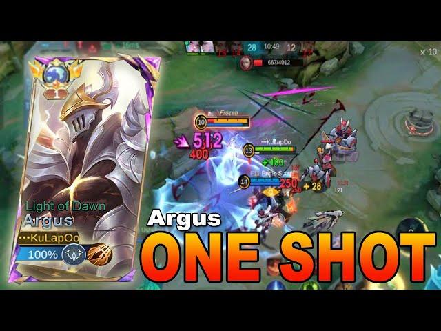 Argus "advance" One Shot One Kill! CRAZY DAMAGE | Mobile Legends