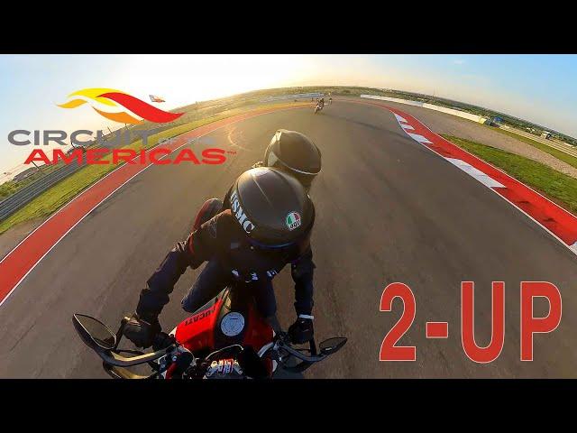 POV 2-Up Ride at Circuit of The Americas! | Ducati Fan Lap Madness 