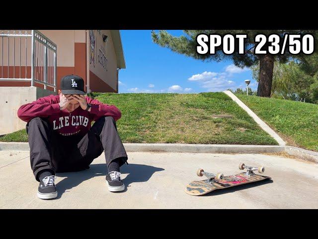 I Skated 50 Street Spots in One Day!