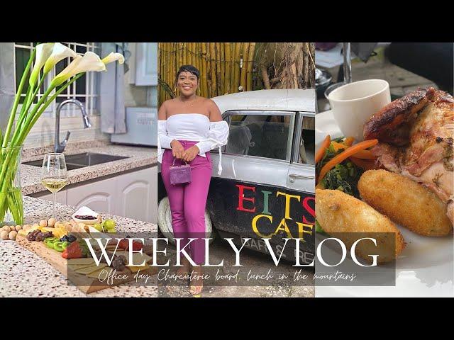 Life in Jamaica Vlog | work day, hair & nails, charcuterie board, EITS Cafe, lunch in the mountains