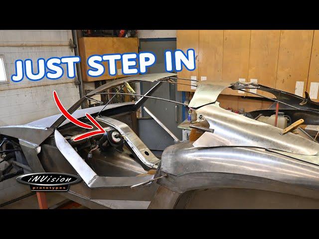 Making a T-TOP Roof Using an English Wheel - Ep.9 | After Burner HAND BUILT Hot Rod