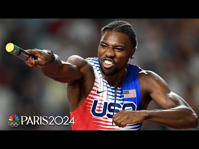 Noah Lyles anchors USA dream team to WORLD CHAMPIONSHIP in 4x100 'drag race' | NBCS