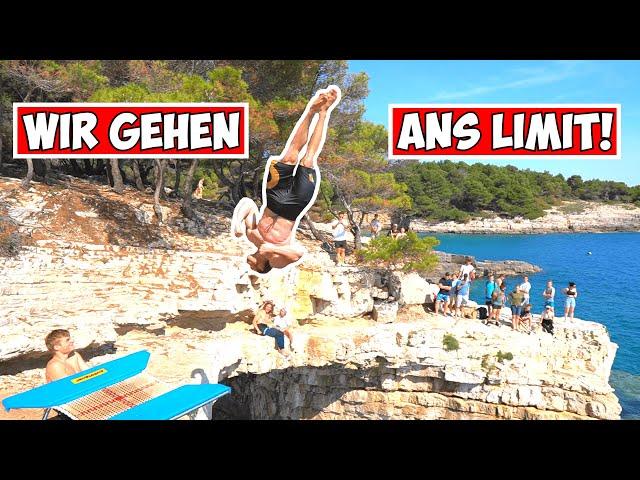 KRASSE TRICKS beim "Halbe Spiel" MIIIIIT TRAMPOLIN