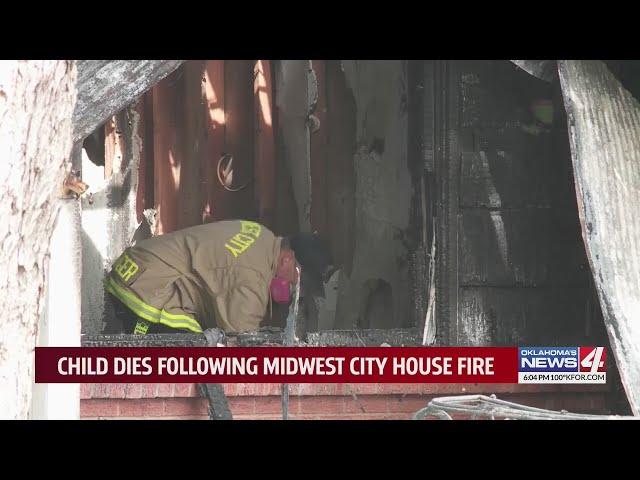 Child dies following Midwest City house fire