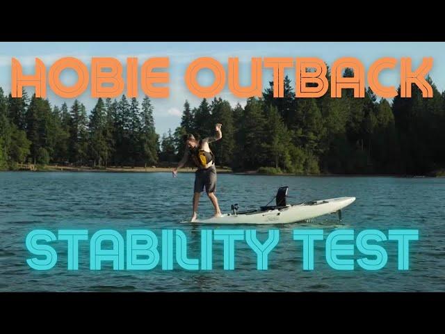 Hobie 2019+ Outback Mirage Pedal Drive Kayak Stability Test