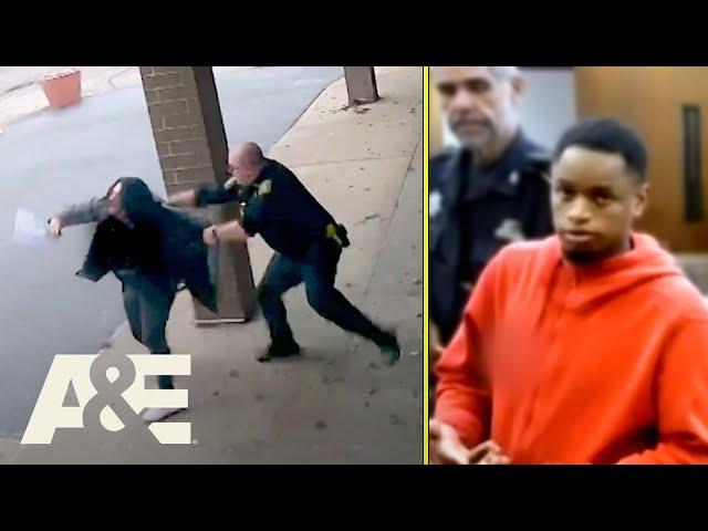 FAILED ESCAPE: Officer Chases & Tackles Defendant to the Ground | Court Cam | A&E