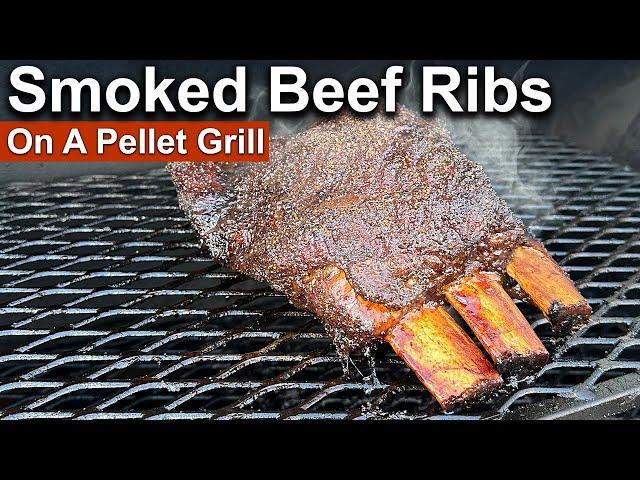 Smoked Beef Ribs on a Pellet Grill | Rum and Cook
