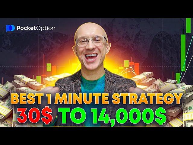This 1-Minute Strategy Made Me $14,000 - Pocket Option Trading Strategy | Trading PocketOption Live