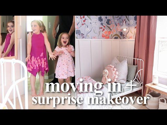 MOVE IN DAY + SURPRISE ROOM MAKEOVER REACTION