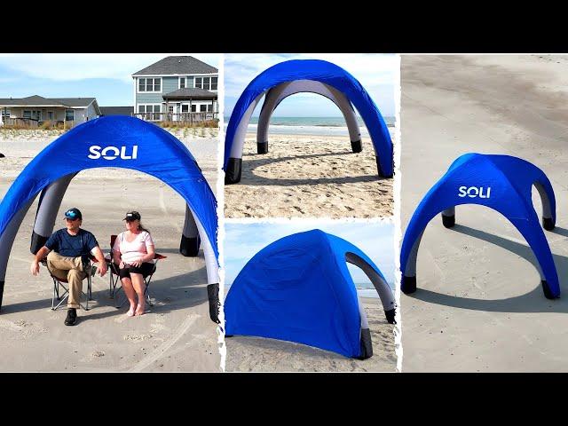 Life's a Beach with This Game-Changing Portable Inflatable Beach Canopy ~ SOLI