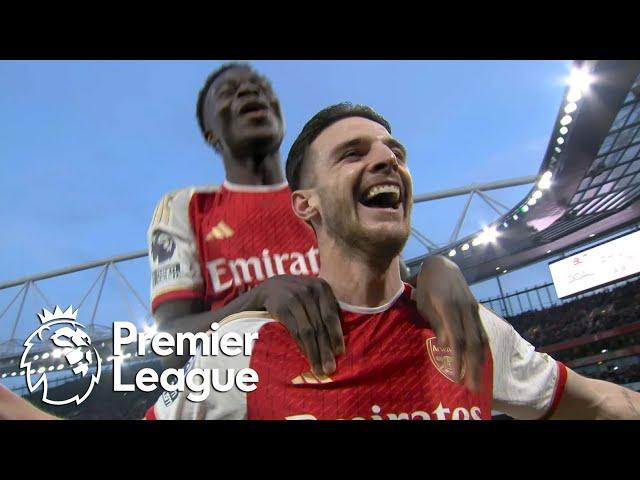 Declan Rice heads Arsenal in front of Brentford | Premier League | NBC Sports