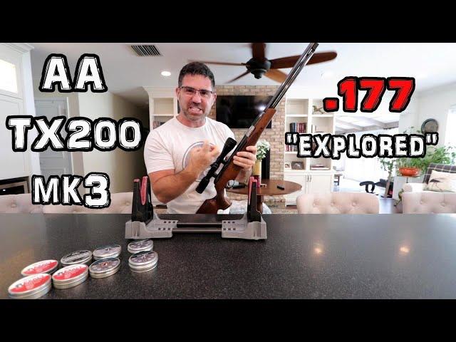 Air Arms TX 200 MK3 .177 Air Rifle (Review) + Accuracy Test! - FIXED Barrel Pellet Gun - Underlever!