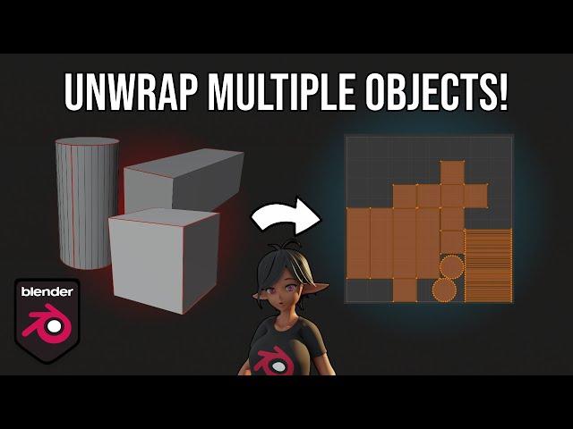 How to UV Unwrap Multiple Objects onto One UV Map!
