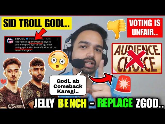 Jelly BENCH - REPLACE Zgod Sid Troll GodL? Voting is UNFAIR