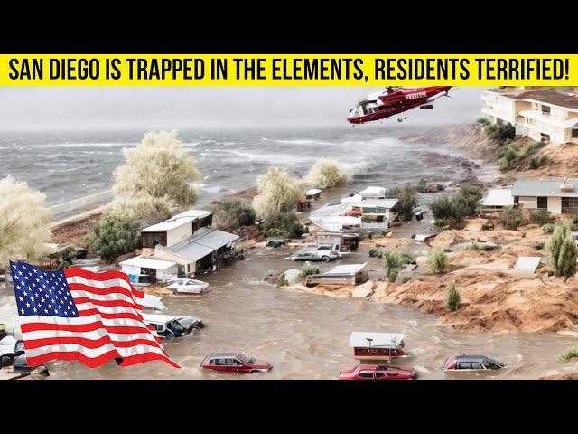 USA now! Real Time Flood: San Diego is on the brink of disaster!