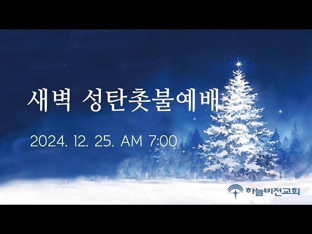 [24/12/25] 하늘비전교회 성탄절 촛불 예배 - 온 백성에게 미칠 큰 기쁨의 좋은 소식 (누가복음 2장 1~14절) 오영택 원담목사