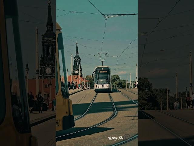 Albertbrücke mit der Straßenbahn #Tram #Straßenbahn #spotting #leidenschaft #Bahn