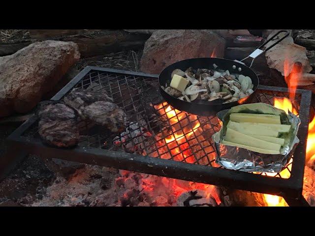 SHORT Surf and Turf Campfire Cooking w Andrew SHORT