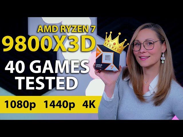 AMD Ryzen 7 9800X3D vs 7800X3D vs Core Ultra 7 265K - 40 Games & 3 Resolutions Tested.