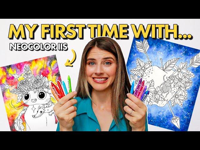 MY FIRST TIME COLORING WITH NEOCOLOR IIs: Are They Worth the Hype...?