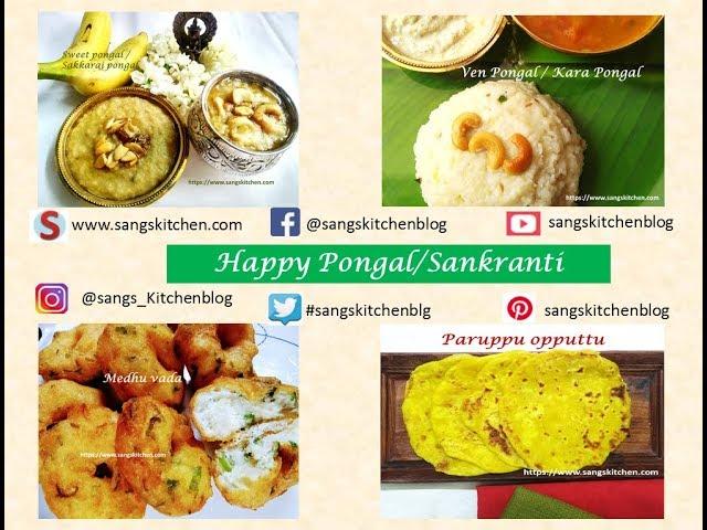 Pongalrecipes | Sankranti recipes