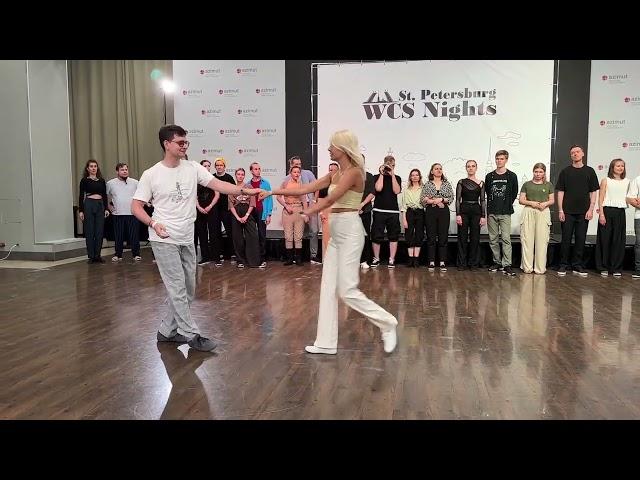 Aleksey Suslov & Evgeniya Romanenkova. Novice JnJ. St.Petersburg WCS Nights 2024 | WCS Dance