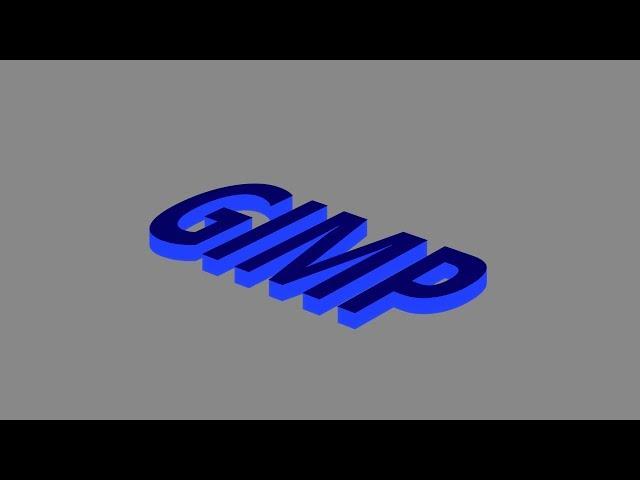 How to create a easy 3D Text in GIMP | Photoshop Alternative | #75