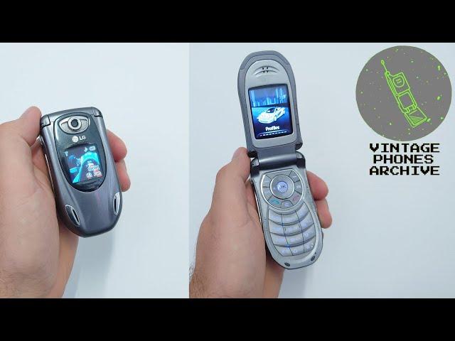 LG F30000 Mobile phone with race car design - menu browse, ringtones, games, wallpapers