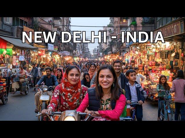 INDIA IS WILD: Crazy Crowds & Traffic in New Delhi | 4K HDR Walking Tour