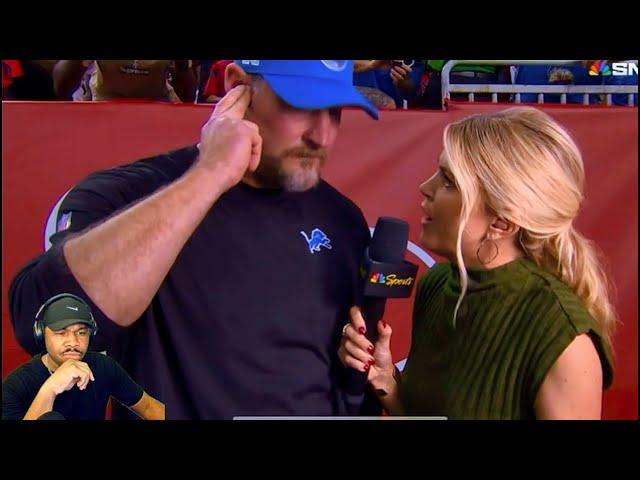 Detroit Lions fans will Remember this halftime INTERVIEW forever | Reaction