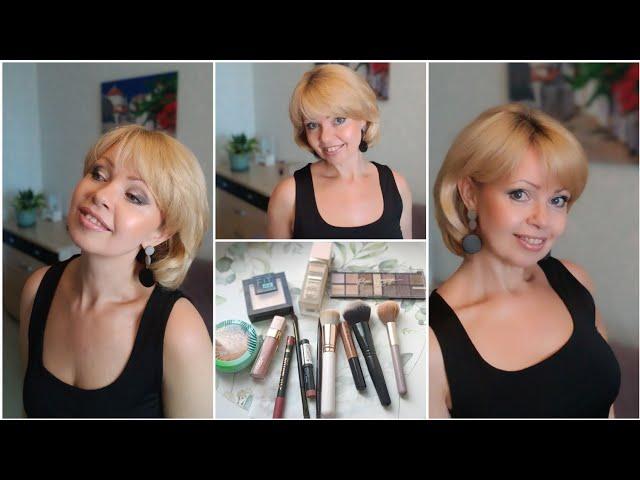 ЧЕРНО-БЕЛЫЙ МАКИЯЖАУТФИТ в ОФИС‍#makeup #косметика #макияж #grwm