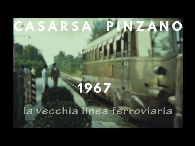 Linea Casarsa Pinzano 1967 treno Littorina ferrovie dello stato Friuli vecchia stazione