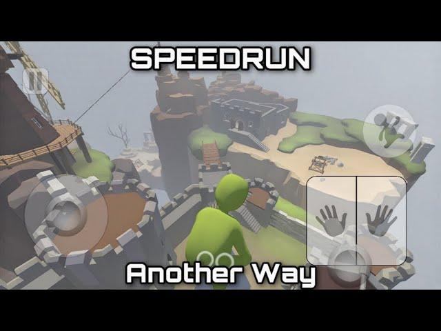 Human: Fall Flat Speedrun in Mobile Castle Level But Another Way