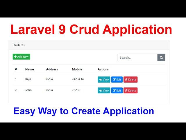 Laravel 9 Crud Application