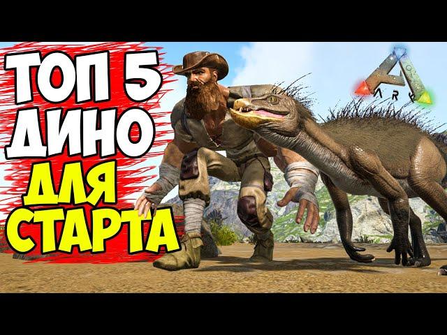 ТОП 5 ДИНО ДЛЯ НОВИЧКОВ в ARK Survival Evolved! ЛУЧШАЯ ЖИВКА ДЛЯ СТАРТА В АРК!