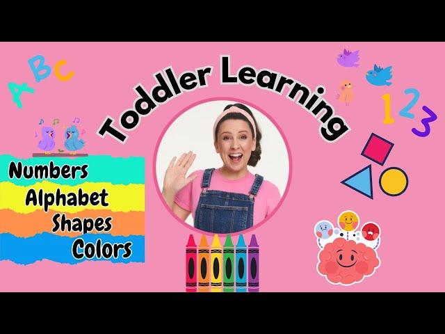 Preschool & Toddler Learning Video - Learn Shapes, Letters, Numbers, Colors & More