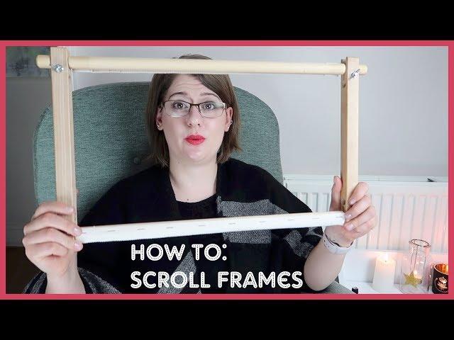 HOW TO: Attach Embroidery to a Scroll Frame